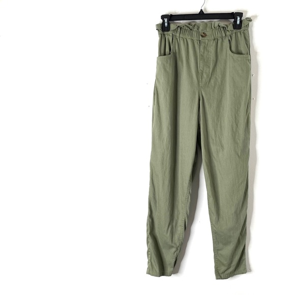 AEO Sage Green High Waist Cotton Utility Pant - Picture 1 of 5